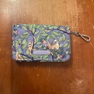 Vera Bradley Hanging Around Sloth Wallet